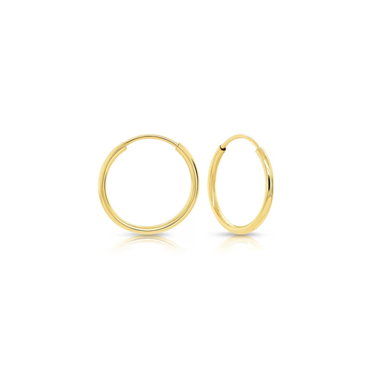 Endless Hoop Earrings - 14k Gold Filled