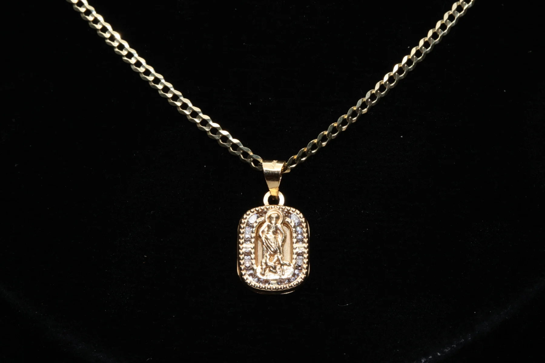 Cadena Corte de Brillo con San Lázaro