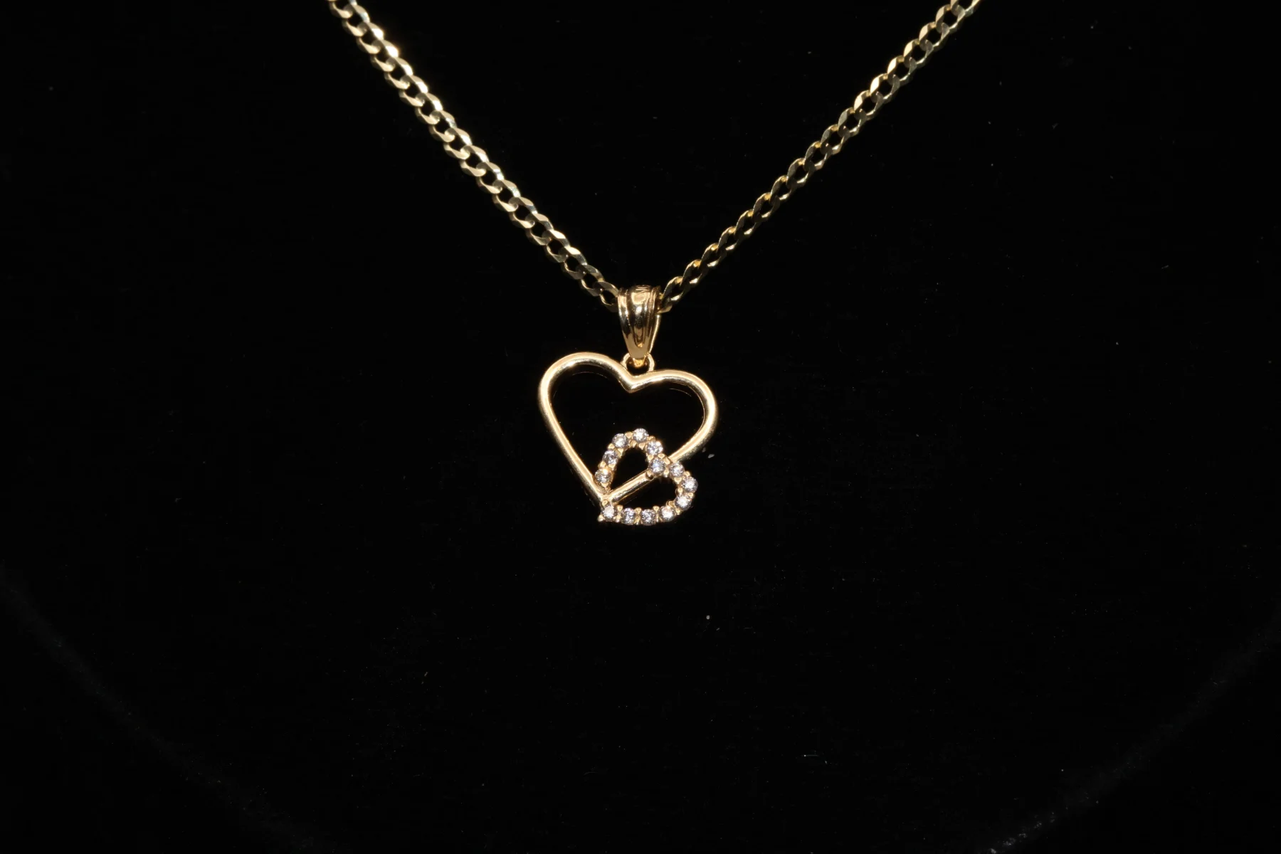 Cadena Corte de Brillo con Corazón