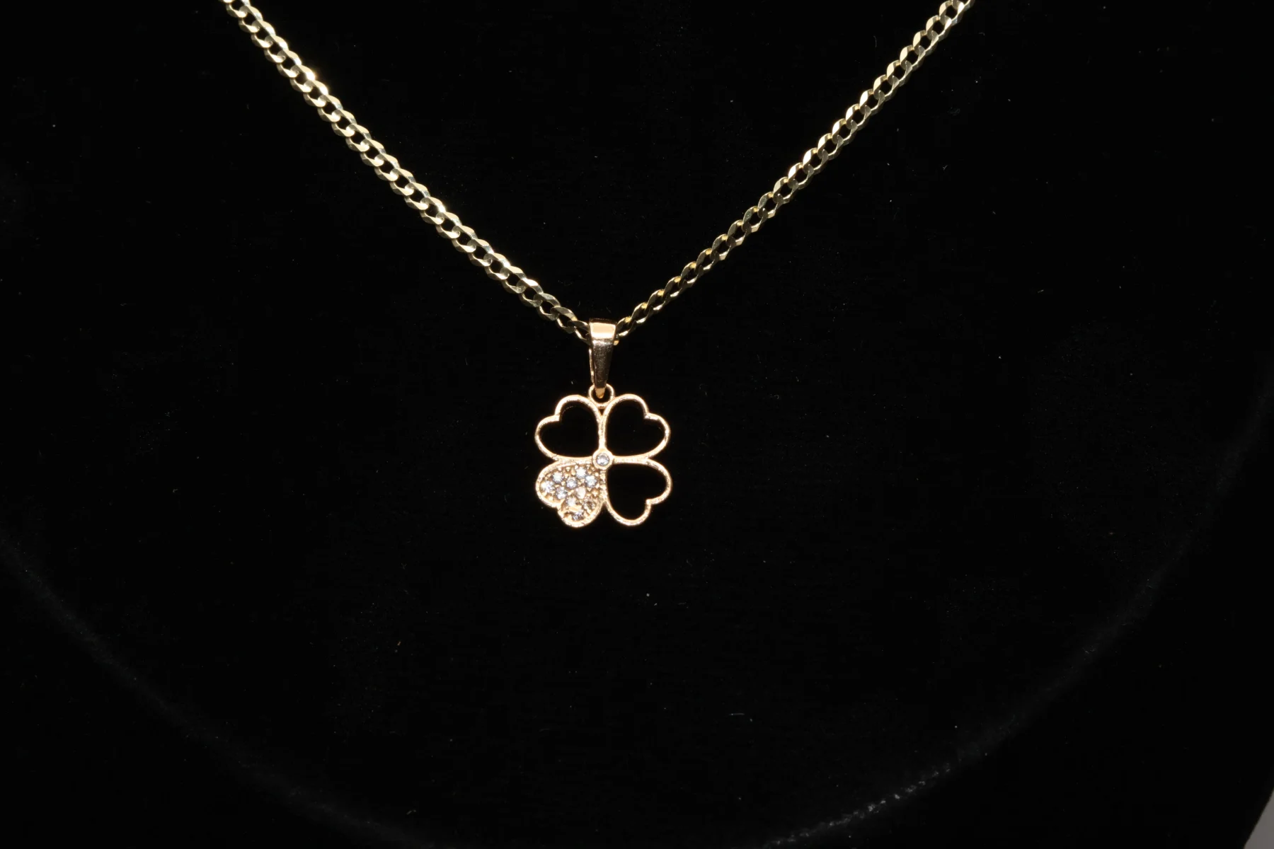 Cadena Corte de Brillo con Flor